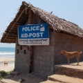India - Kerala - Varkala - 2014 - Papanasam Beach - Police Post.JPG