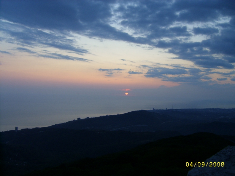 Sochi Akhun Sunset -  Закат на Черном море  - Акхун.JPG