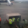 India 2011 - Goa Airport Dabolim - Unloading baggage from the aircraft.jpg