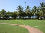Nanu Resort. The lawn next to the restaurant.