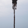 North Goa -  Vagator Beach. Ritual pole near Shivas Face.JPG