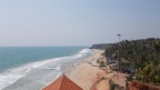The Varkala Beach. View from Sea Pearl Chalets