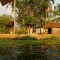India 2014 - Kerala backwaters - Alleppey - Alappuzha - Хижины на берегу каналов.jpg