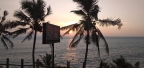 Picturesque sunset in Varkala